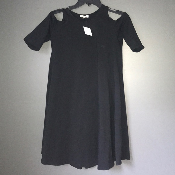 Silence and Noise Cold Shoulder Knit Frock Dress - Picture 3 of 7